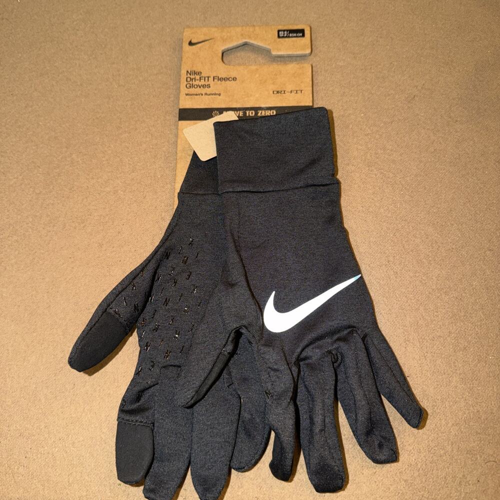 Nike Women’s Dri-fit Fleece Running Gloves Xs-S Black